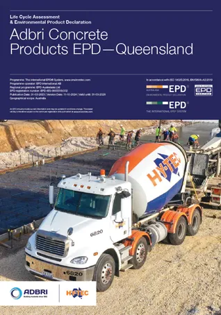 Adbri Concrete Products EPD Queensland